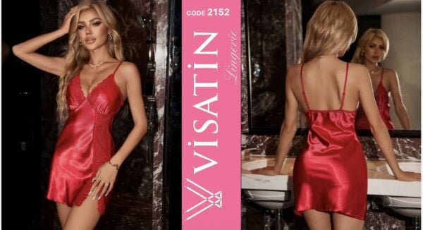 VİSATİN 2152 SATEN GECELİK M-L-XL 6 LI