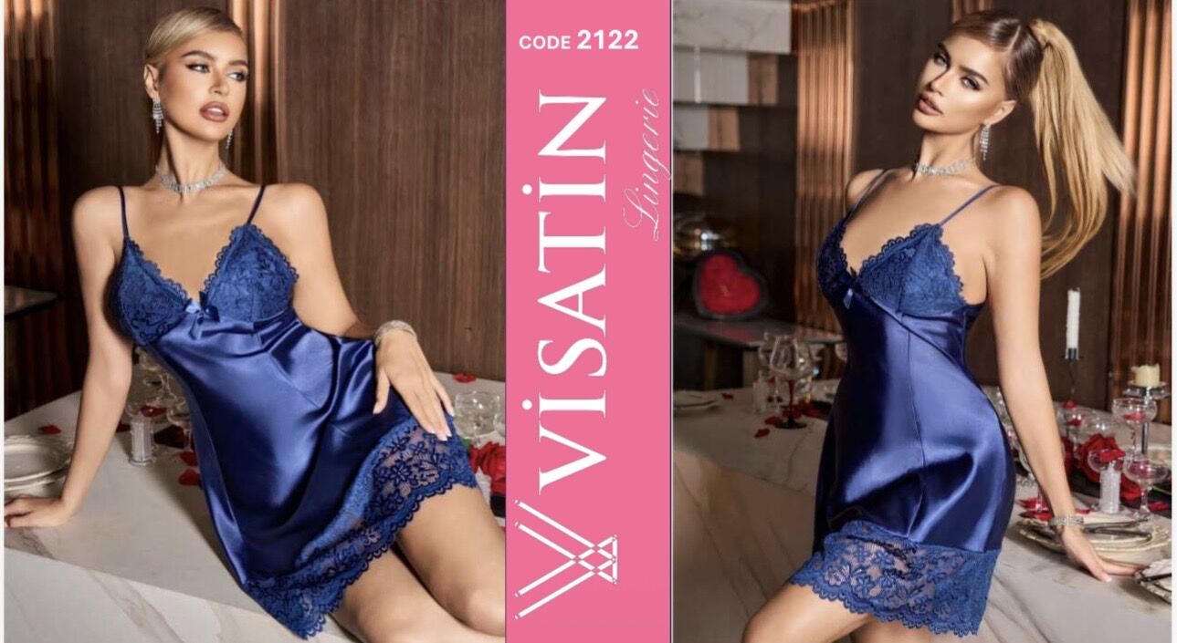 VİSATİN 2122 SATEN GECELİK M-L-XL 6 LI