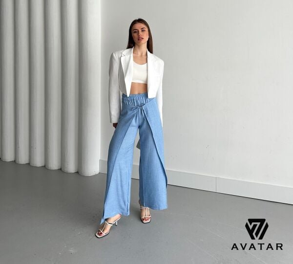 AVATAR 25945 BAYAN KETEN YAN YIRTMAÇLI ALT