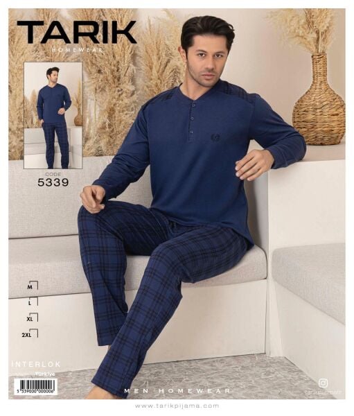 TARIK 5339 ERKEK EKOSELİ OMUZ ROBALI PİJAMA TAKIMI