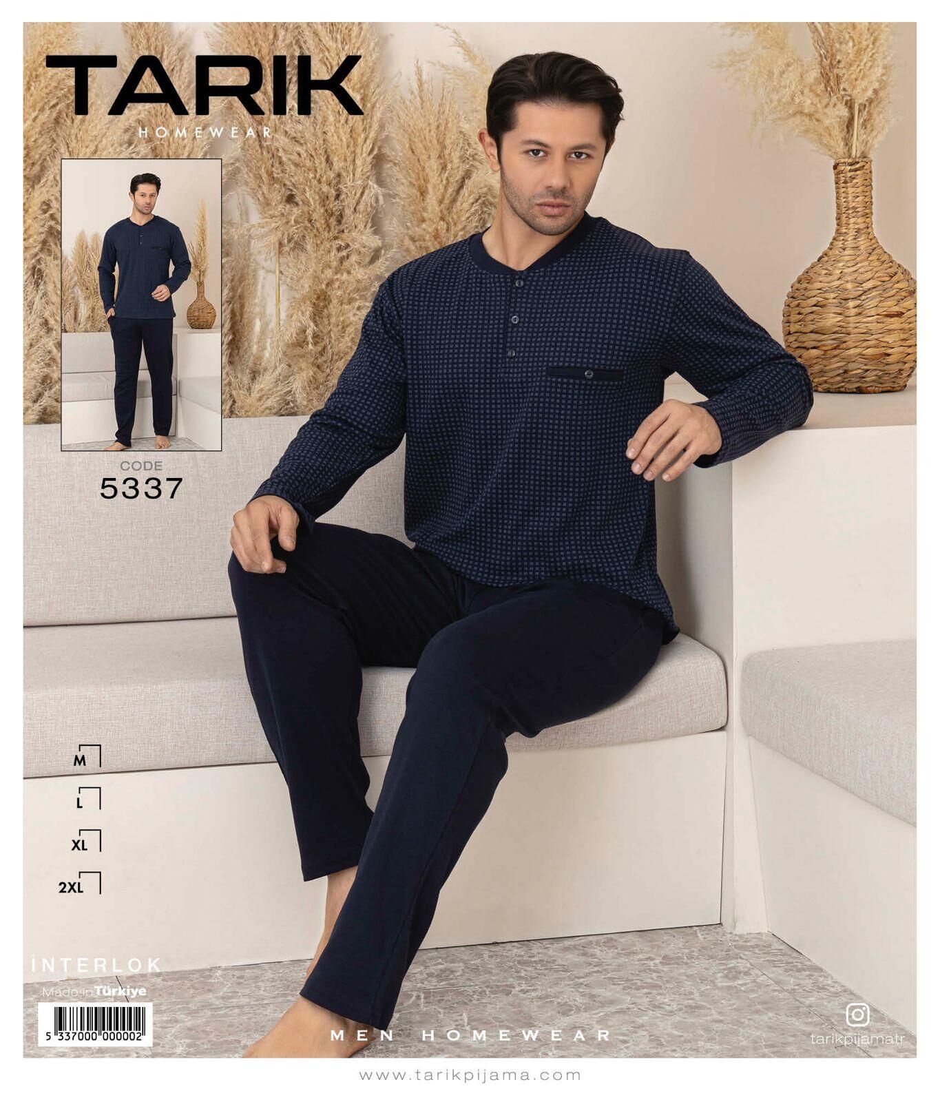 TARIK 5337 ERKEK İNTERLOK PİJAMA TAKIMI