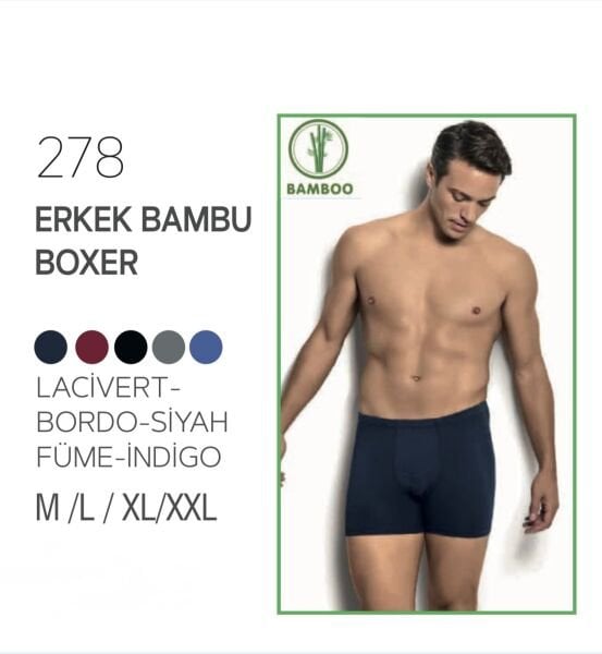 JİBER 278 ERKEK BAMBOO BOXER