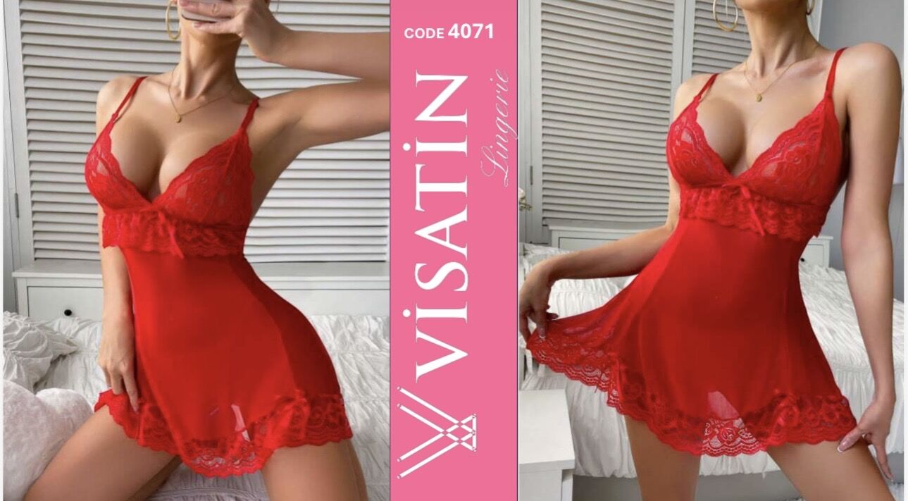 VİSATİN 4071 SATEN GECELİK M-L-XL 6 LI