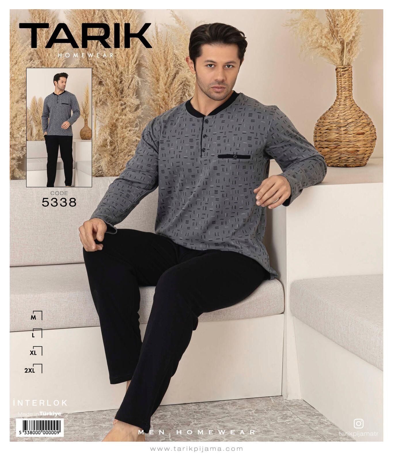 TARIK 5338 ERKEK İNTERLOK PİJAMA TAKIMI