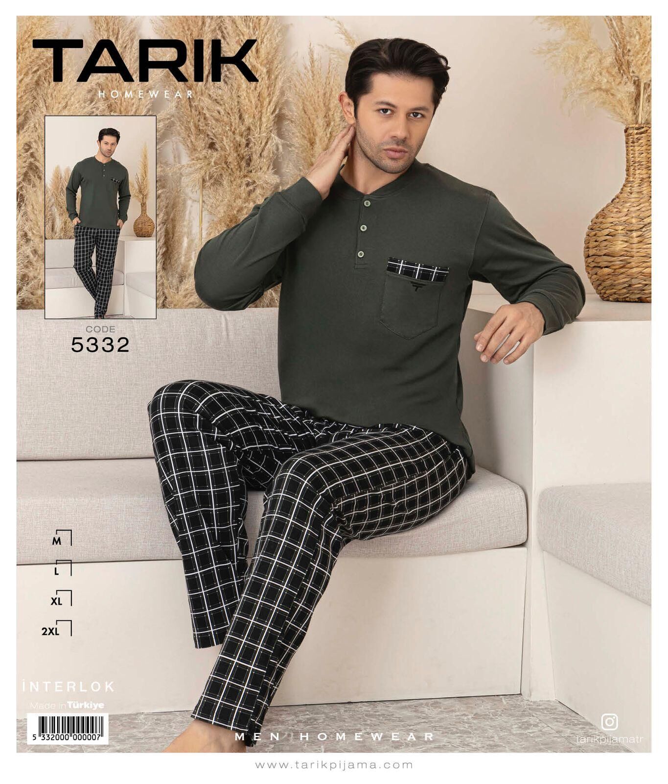 TARIK 5332 ERKEK İNTERLOK PİJAMA TAKIMI