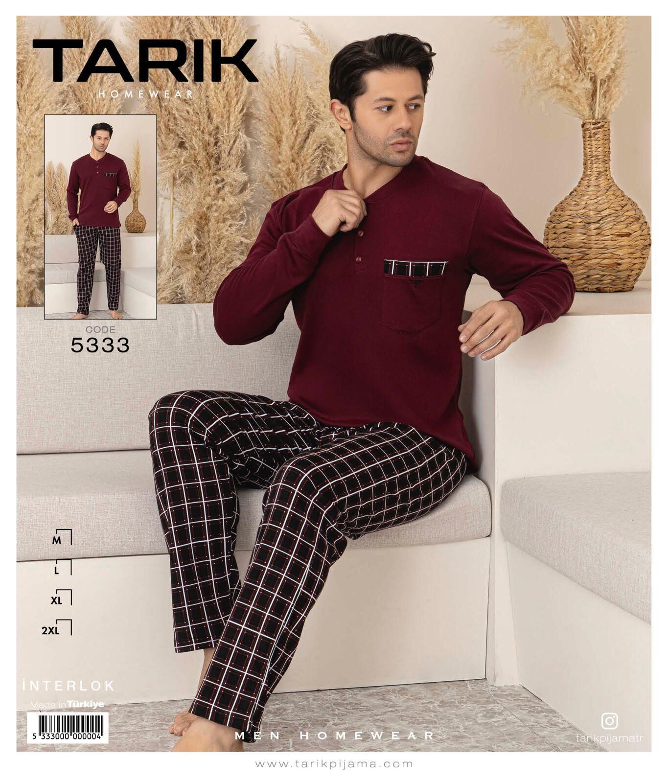 TARIK 5333 ERKEK İNTERLOK PİJAMA TAKIMI