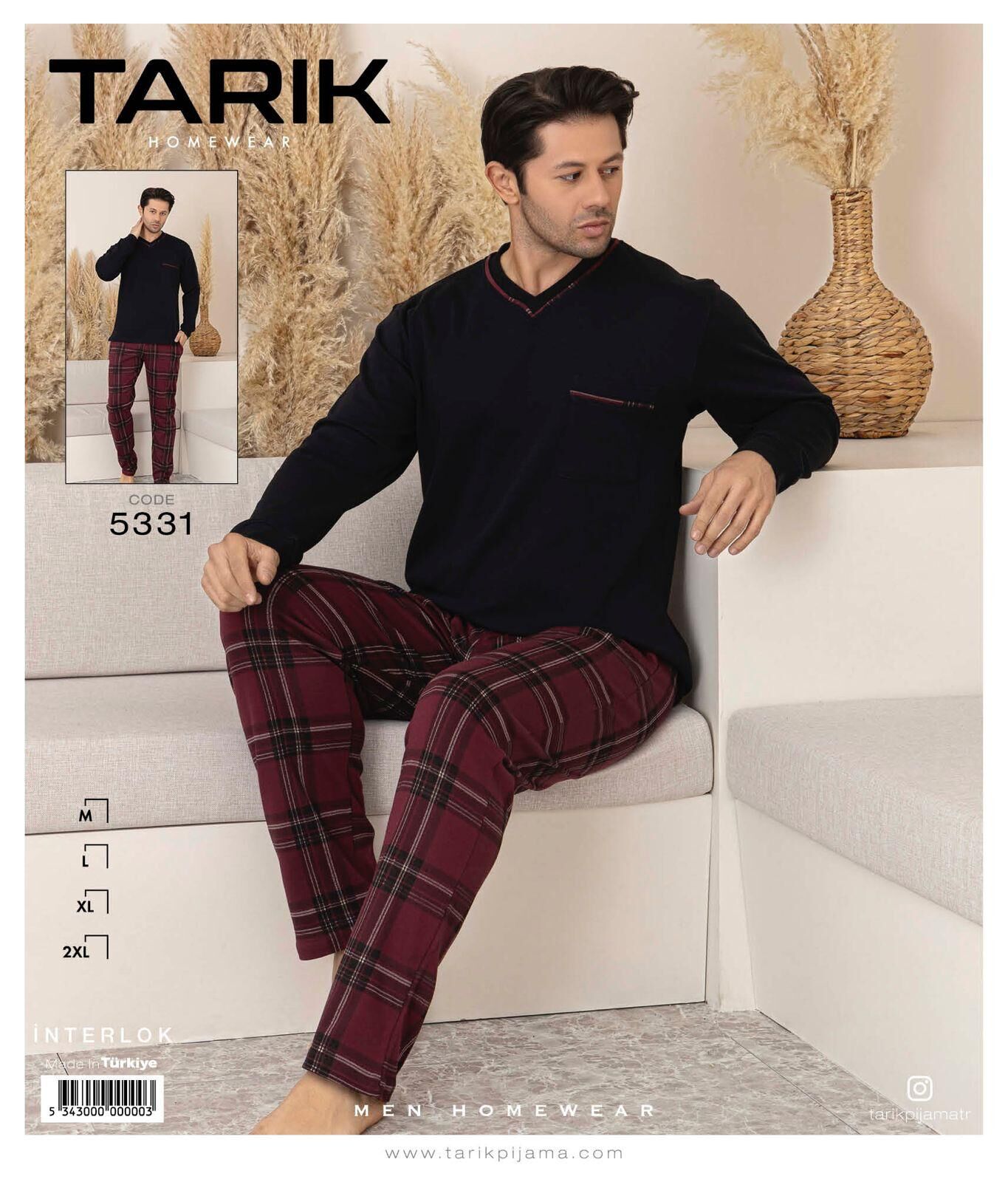 TARIK 5331 ERKEK İNTERLOK PİJAMA TAKIMI