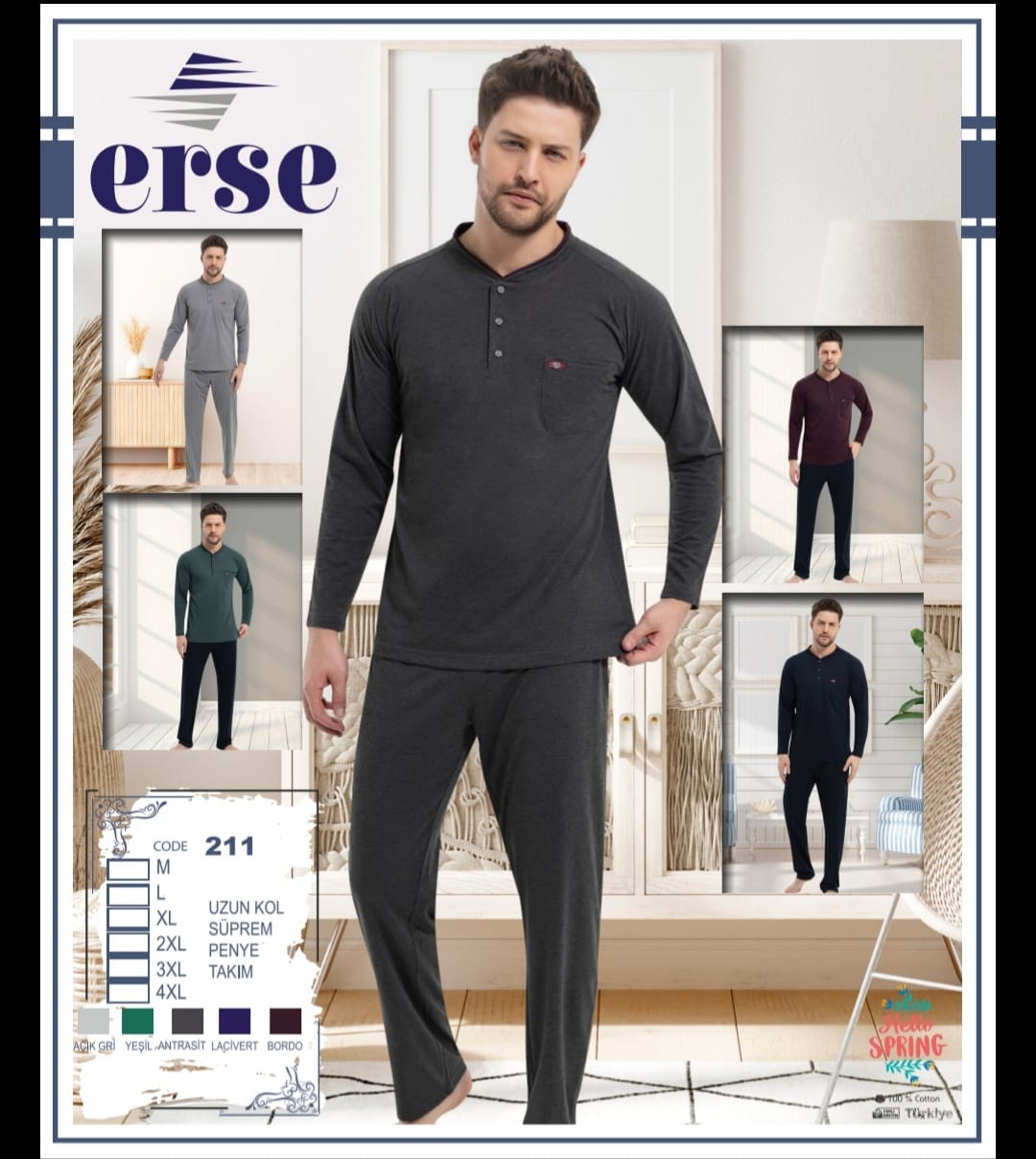 ERSE 211 ERKEK PİJAMA TAKIM
