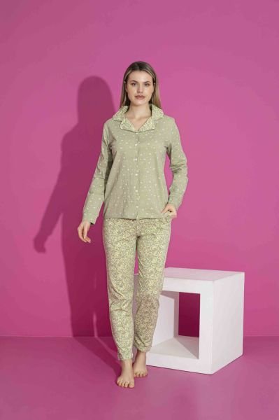 TARIK 3022 BAYAN GÖMLEK U.KOL PİJAMA TAKIM