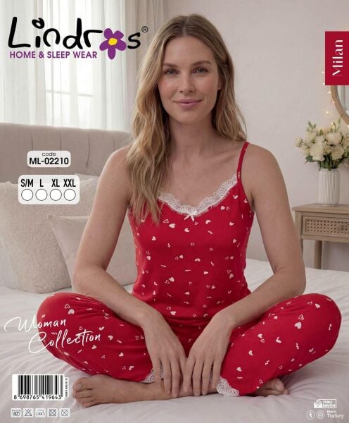 BOYRAZ 02210 MİLAN İP ASKILI PİJAMA TAKIM