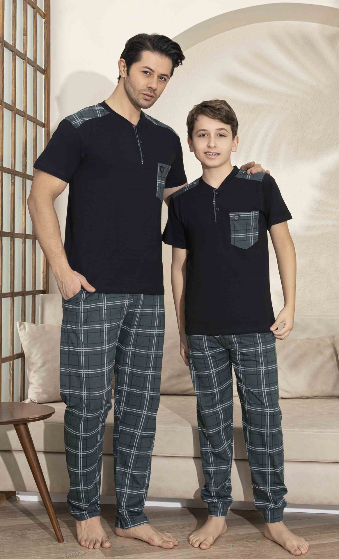 TARIK 5309 ERKEK KISA KOL PİJAMA TAKIM