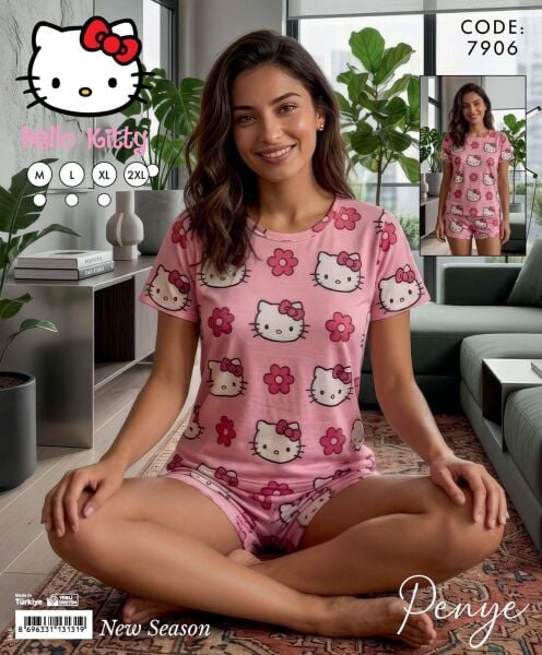 TİME MODA 7906 PENYE KISA KOL ŞORTLU TAKIM