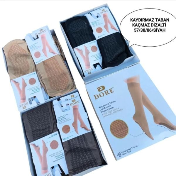DORE 14324 KAYMAZ TABAN DİZALTI ÇORAP