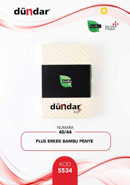 DÜNDAR 5534 ERKEK PLUS BAMBU PENYE ÇORAP