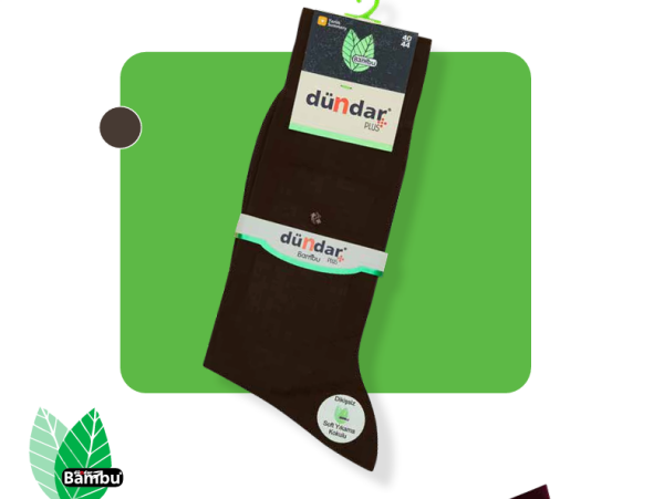 DÜNDAR 5534 ERKEK PLUS BAMBU PENYE ÇORAP