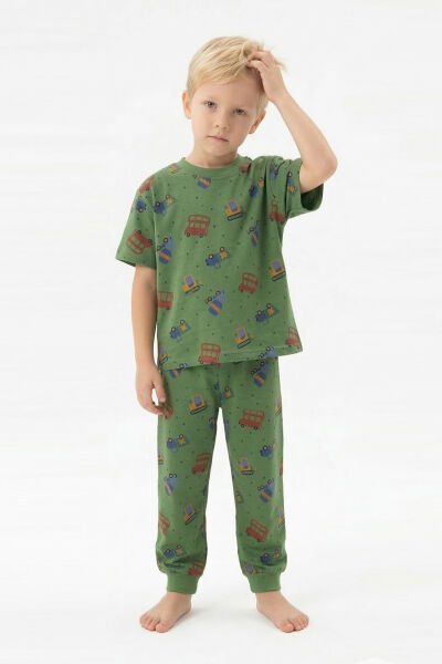 İSOBEL 91101-08 ARABA KISA KOL PİJAMA TK 4-8 YŞ