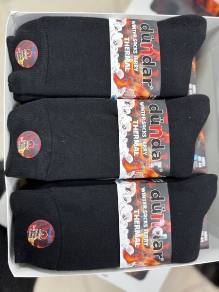 DÜNDAR 7019 ERKEK PLUS HAVLU THERMAL ÇORAP