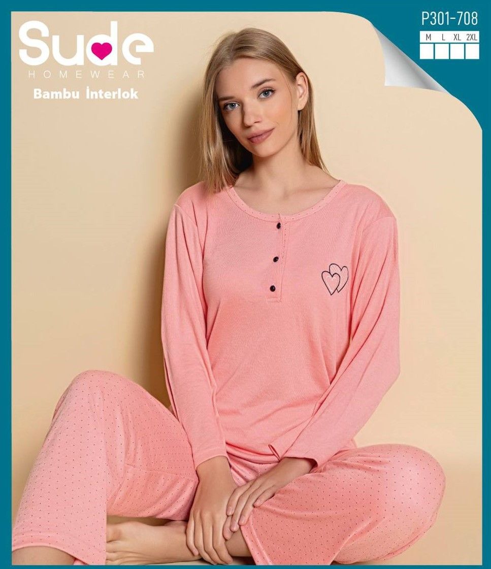 SUDE P-301-708 BAYAN BAMBU İNTERLOK TAKIM