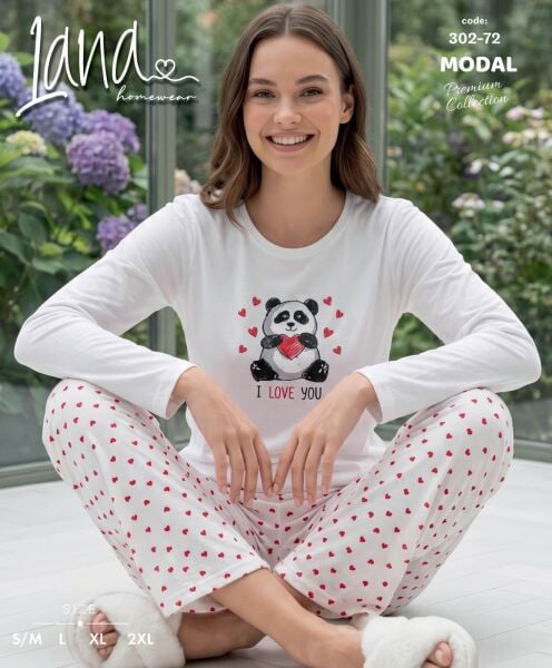 LANA 302-72 BAYAN MODAL PİJAMA TAKIM