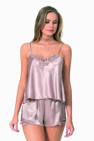 PRİMODA 0025 SATEN BABYDOLL ŞORT TAKIM