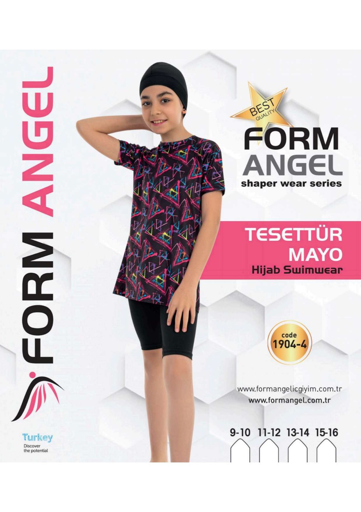 FORM ANGEL 1904-4 ÇOCUK TESETTÜR MAYO 9-16 YAŞ