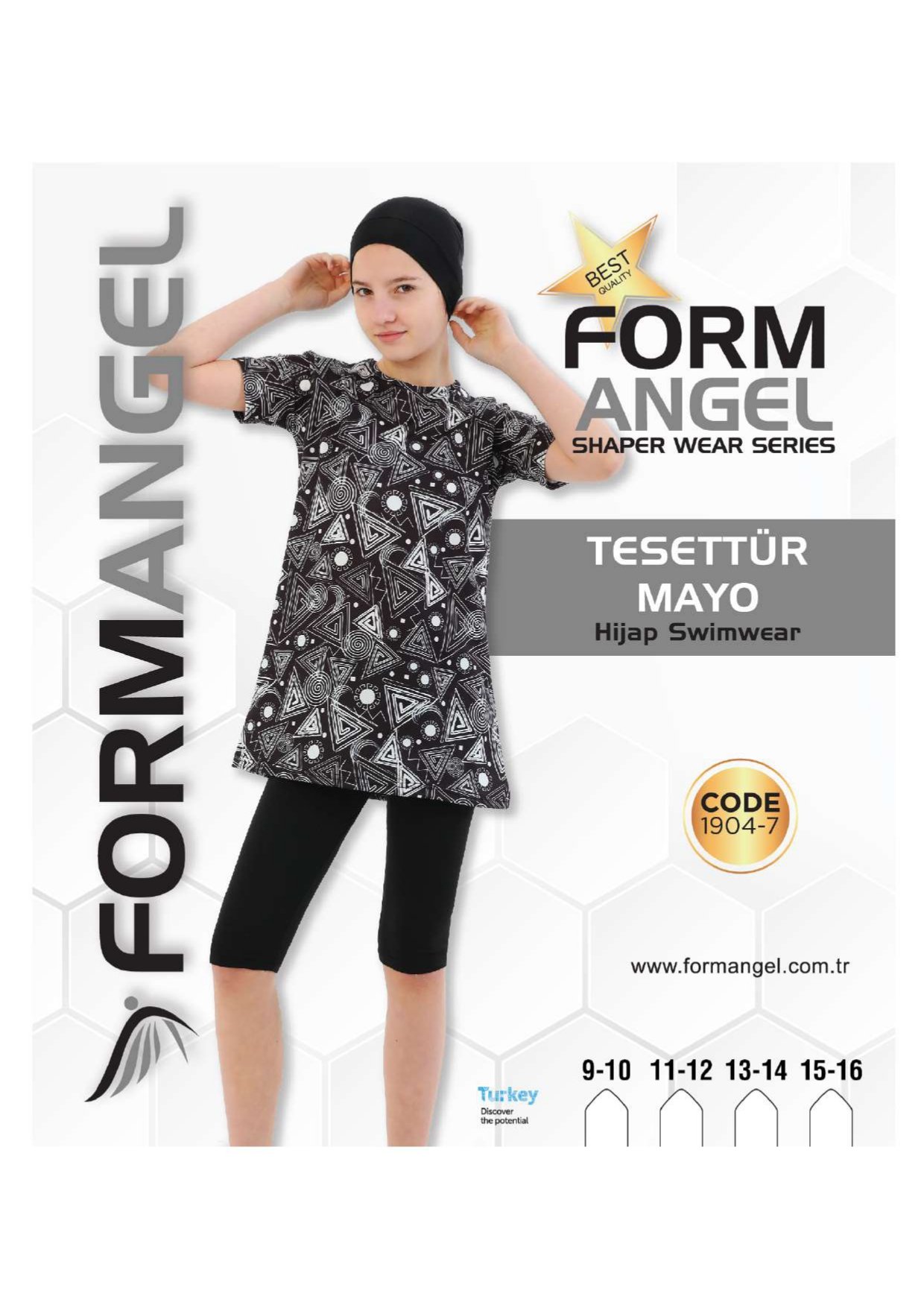 FORM ANGEL 1904-7 ÇOCUK TESETTÜR MAYO 9-16 YAŞ