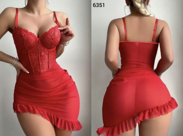 BELENG 6351 FANTAZİ FIRFIRLI GECELİK