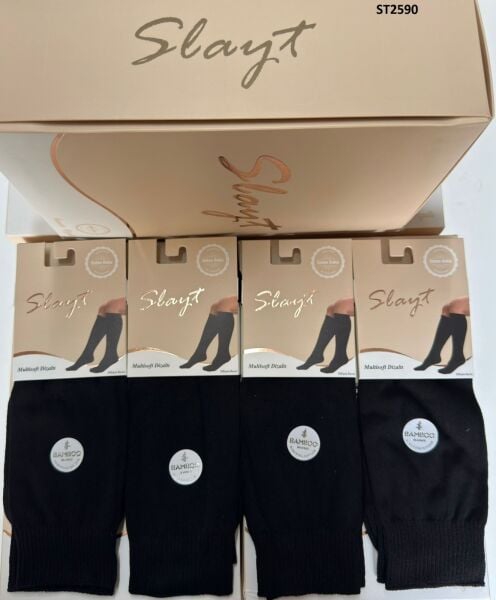 SLAYT ST2590 BAYAN BAMBU LYCRALI DÜZ DİZALTI