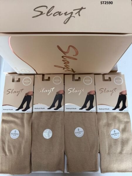 SLAYT ST2590 BAYAN BAMBU LYCRALI DÜZ DİZALTI