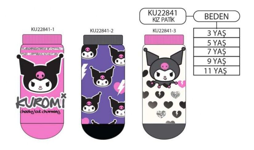 KUROMİ KU22841 KIZ ÇOCUK PATİK ÇORAP