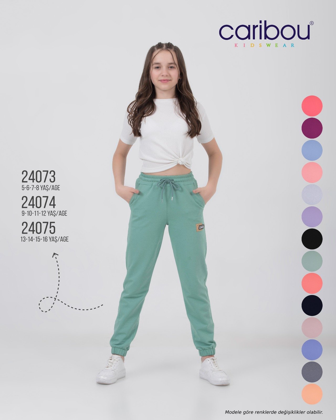 CARİBOU 24073 5-8 YAŞ KIZ LOVE ARMALI ALT