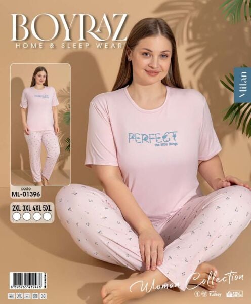 BOYRAZ 01396 MİLAN BATTAL PİJAMA TAKIM