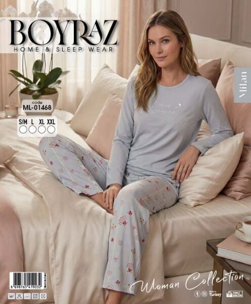 BOYRAZ 01468 MİLAN PİJAMA TAKIM