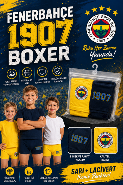 ÇİMPA FB22752 FENERBAHÇE ÇOCUK 2 Lİ BOXER