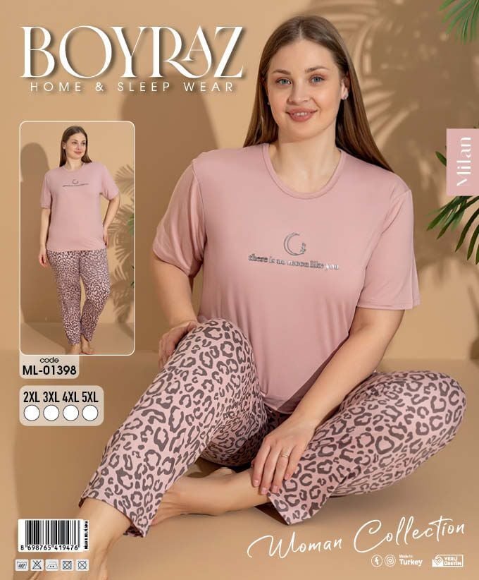 BOYRAZ 01398 MİLAN BATTAL PİJAMA TAKIM