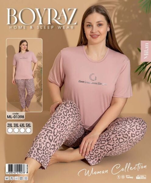 BOYRAZ 01398 MİLAN BATTAL PİJAMA TAKIM