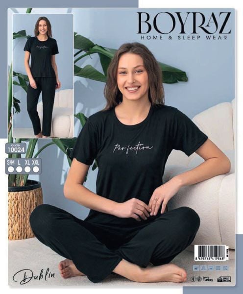 BOYRAZ 10024 DUBLİN KISA KOL PİJAMA TAKIM