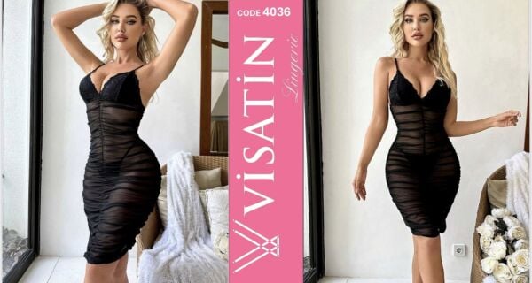 VİSATİN 4036 SATEN GECELİK