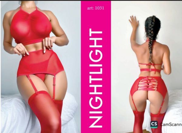 NIGHTLIGHT 1031 FANTAZİ JARTİYER TAKIM KIRMIZI
