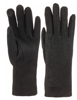 SUYUTTİ K25600-03 BAYAN İTHAL SÜET TAŞLI ELDİVEN