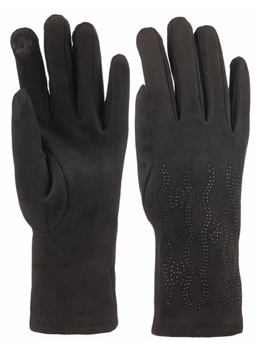 SUYUTTİ K25600-03 BAYAN İTHAL SÜET TAŞLI ELDİVEN