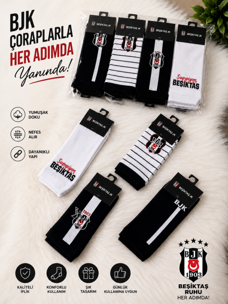 ÇİMPA BJ23084 BEŞİKTAŞ YETİŞKİN PATİK
