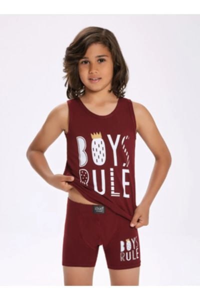 İLKE 308 ERKEK ÇOCUK LİKRALI BASKILI BOXER