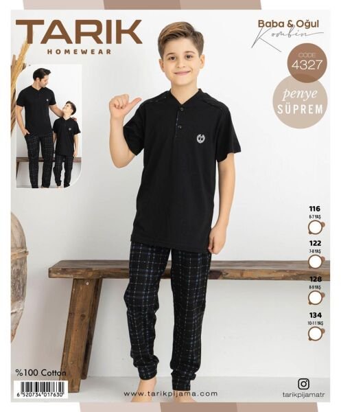 TARIK 4327 ERKEK 11-16 YAŞ PENYE K.KOL PİJAMA TKM
