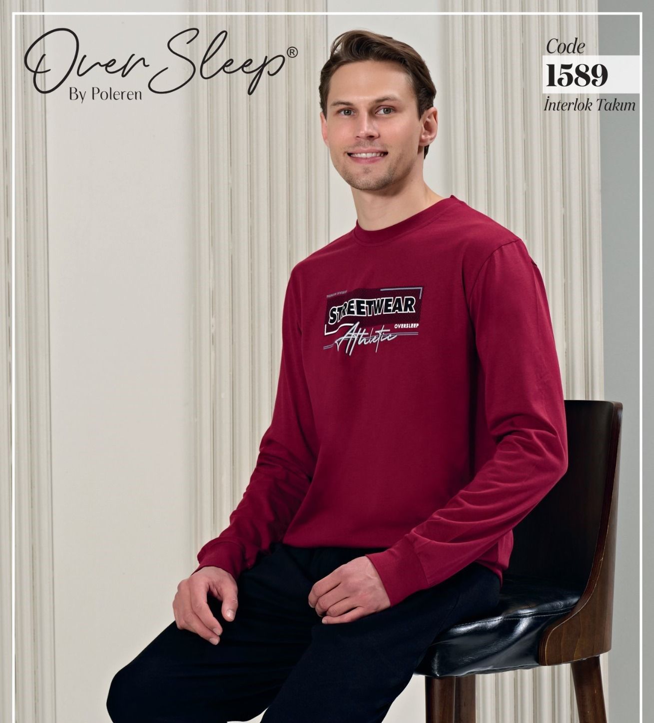 OVER SLEEP 1589 ERKEK İNTERLOK PİJAMA TAKIM