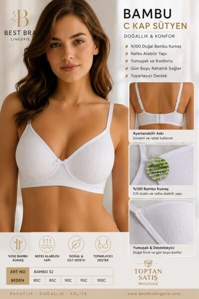 BEST BRA B 52 BAMBU DESTEKSİZ SÜTYEN