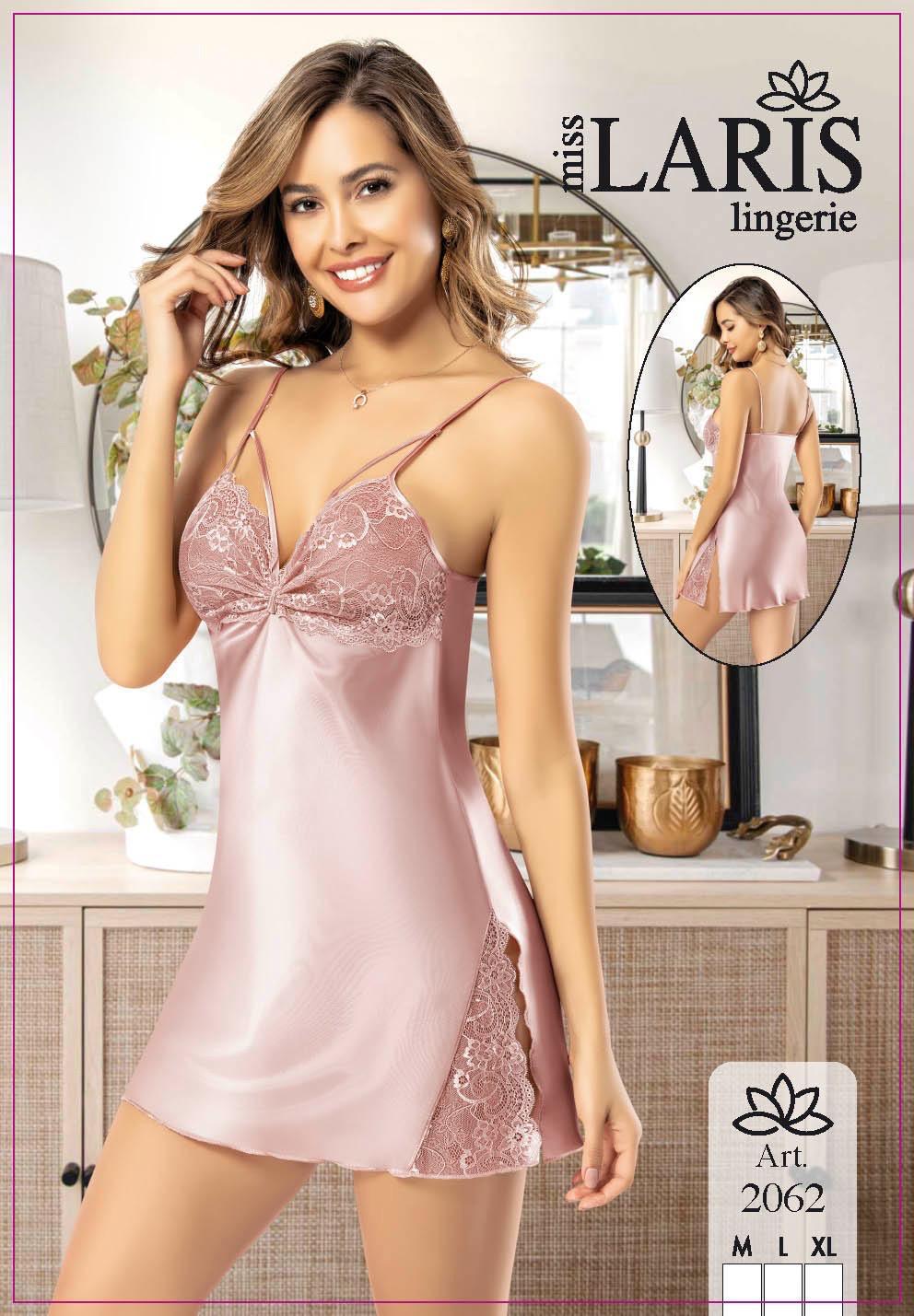 MİSS LARİS 2062 SATEN KISA GECELİK PUDRA