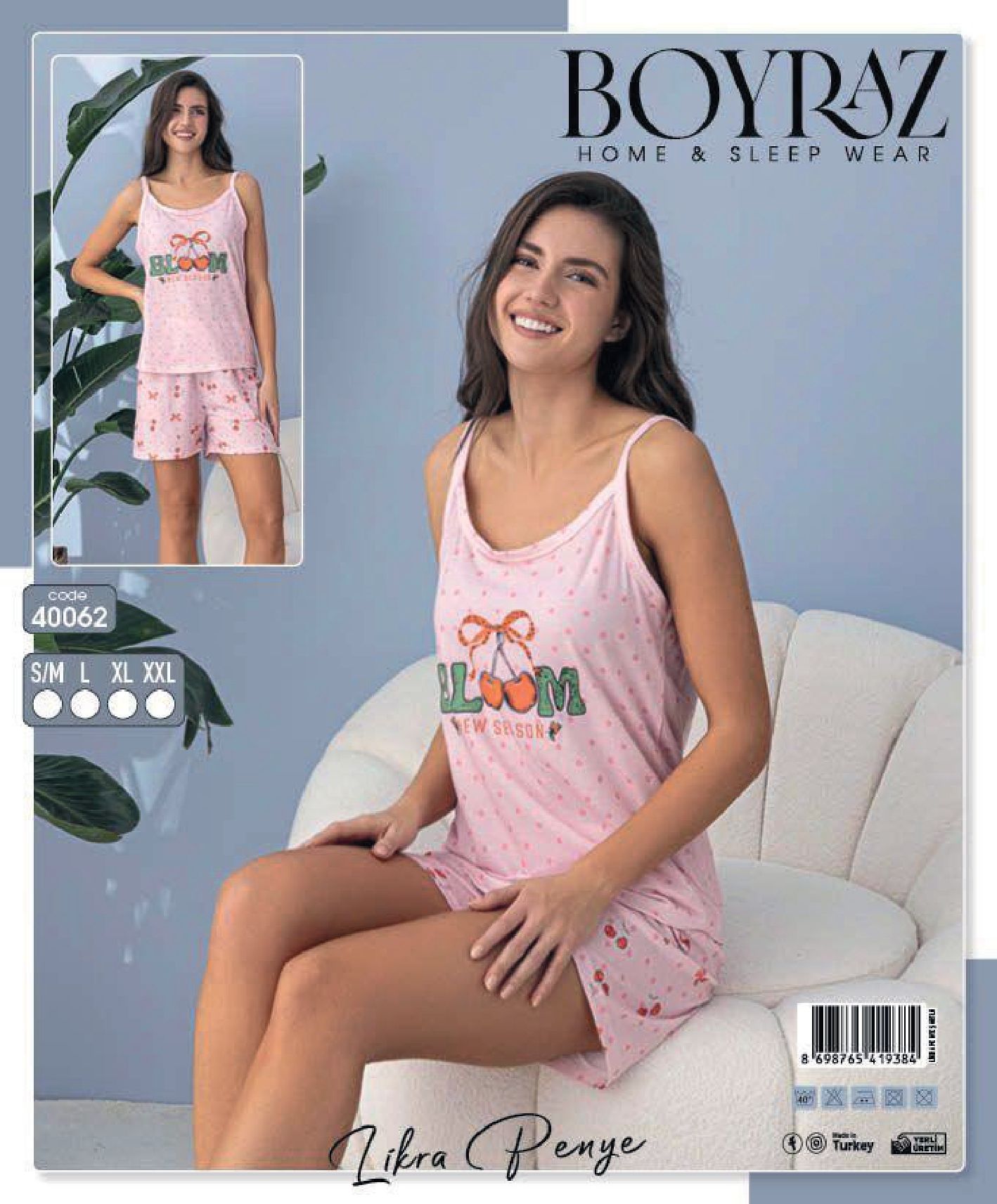 BOYRAZ 40062 DİJİTAL İPASKI ŞORTLU TAKIM