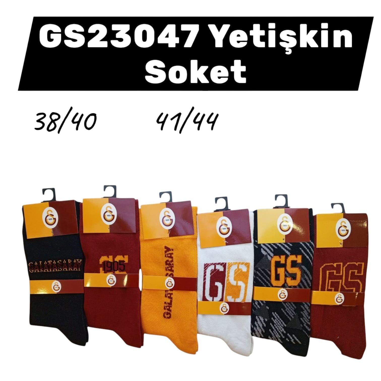 ÇİMPA GS23047 GALATASARAY YETİŞKİN SOKET ÇORAP 41-43