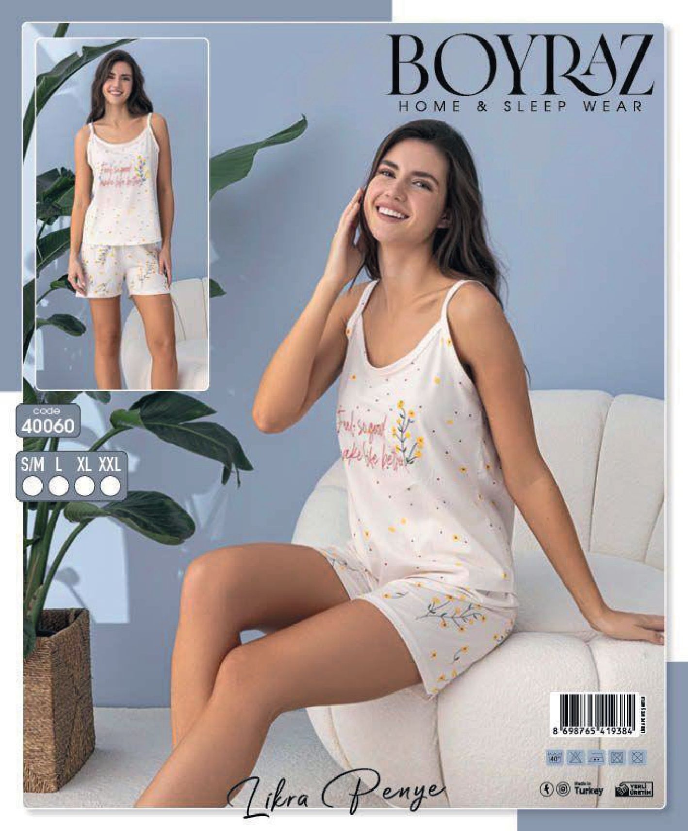 BOYRAZ 40060 DİJİTAL İPASKI ŞORTLU TAKIM